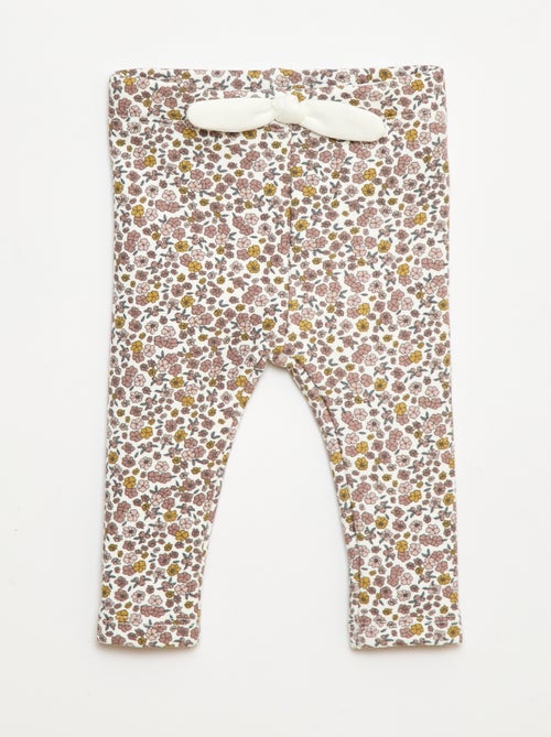 Legging afelpado en felpa con lazo - Kiabi