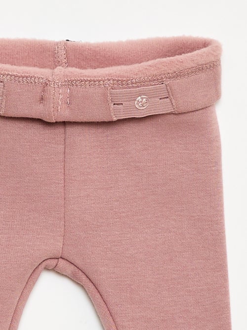 Legging afelpado en felpa con lazo - Kiabi