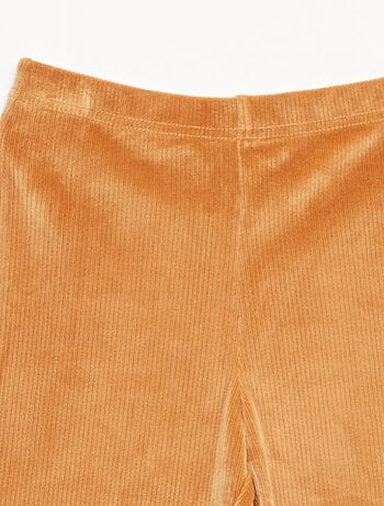 Legging ancho de terciopelo