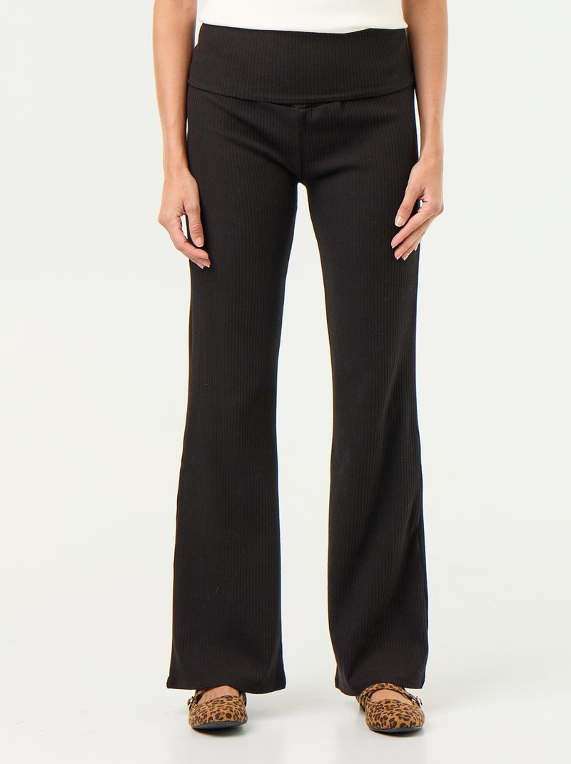 Legging bootcut de maternidad Negro - Kiabi