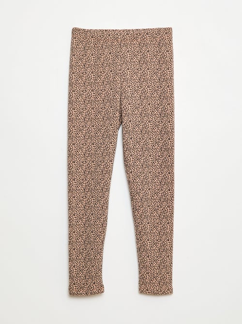 Legging cálido con estampado e interior de terciopelo - Kiabi