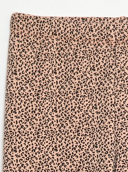 Legging cálido con estampado e interior de terciopelo - Kiabi