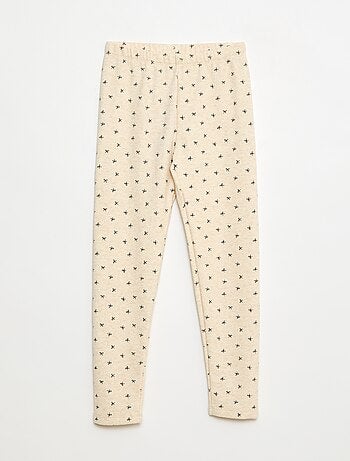 Legging cálido con estampado y interior de terciopelo