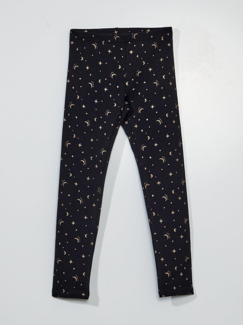 Legging cálido de punto elástico NEGRO - Kiabi