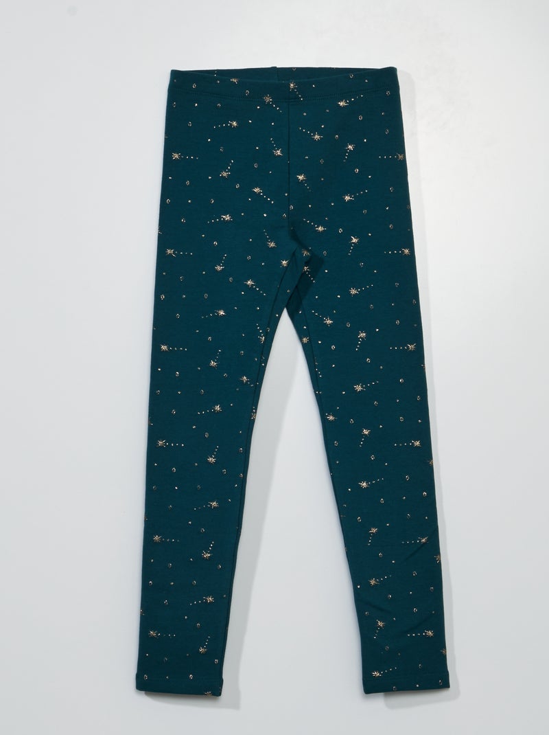 Legging cálido de punto elástico VERDE - Kiabi