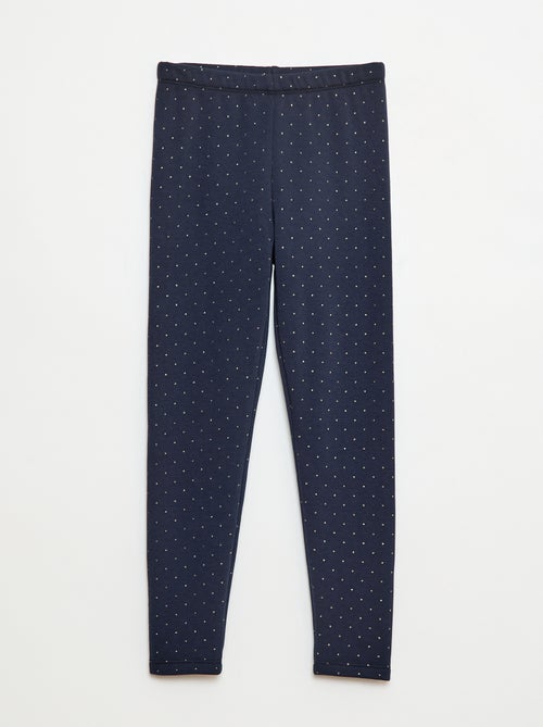 Legging cálido estampado con interior de terciopelo - Kiabi