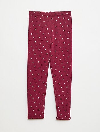 Legging cálido con estampado y interior de terciopelo