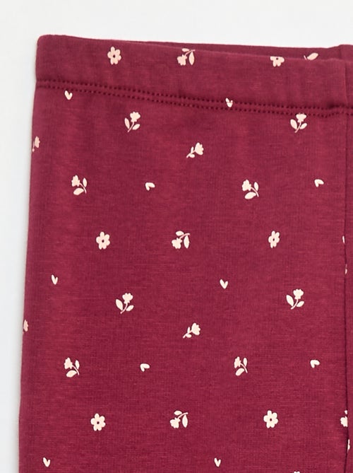 Legging cálido estampado con interior de terciopelo - Kiabi