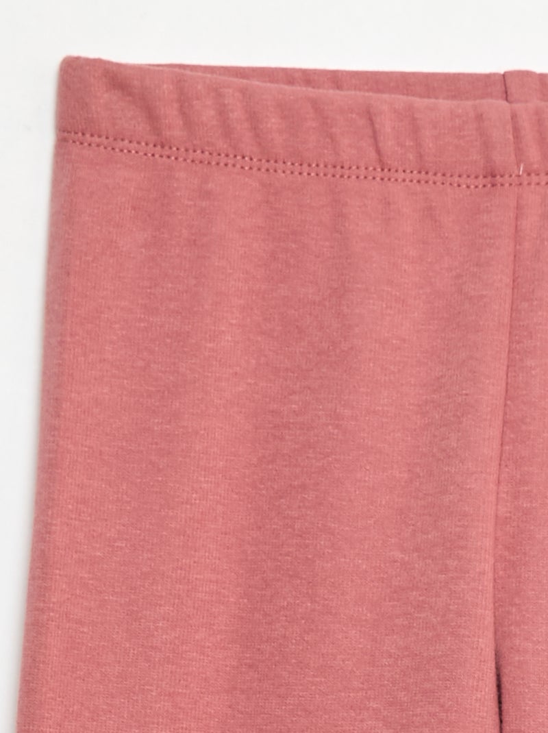 Legging cálido interior de terciopelo Rosa - Kiabi