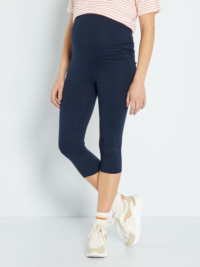 Legging con cintura elástica azul - Kiabi