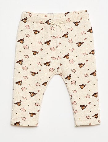 Legging con estampado integral "Disney" en terciopelo