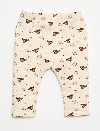 Legging con estampado integral "Disney" en terciopelo