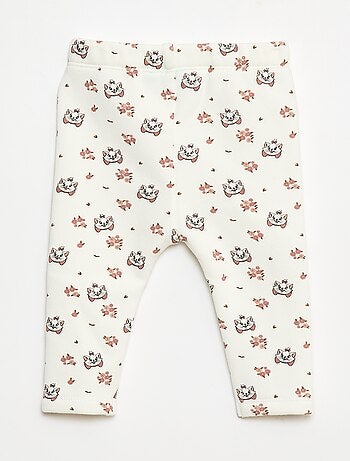 Legging con estampado integral "Disney" en terciopelo