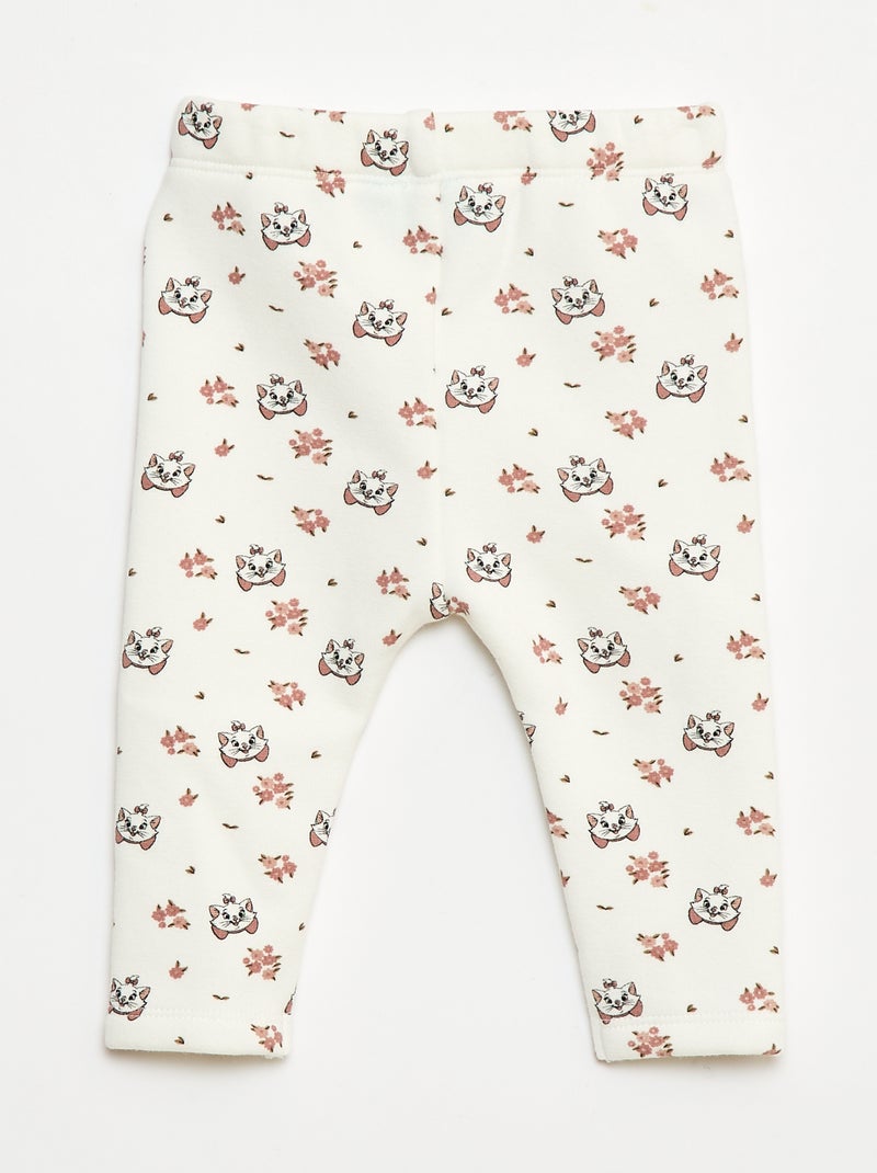 Legging con estampado integral "Disney" en terciopelo Blanco - Kiabi
