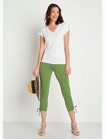 Legging corto con cinturilla elástica - Afibel