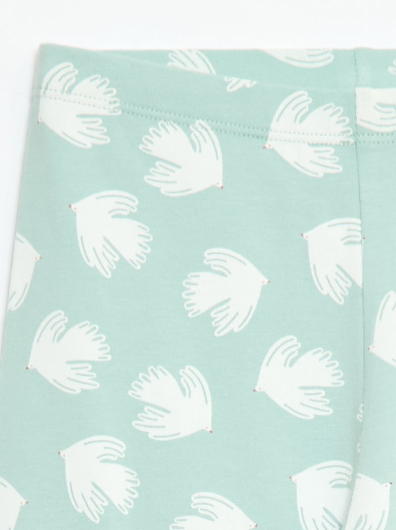 Legging corto estampado Azul - Kiabi
