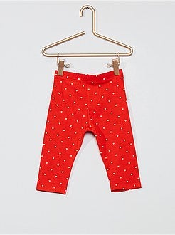 Legging corto estampado 'corazón' - Kiabi