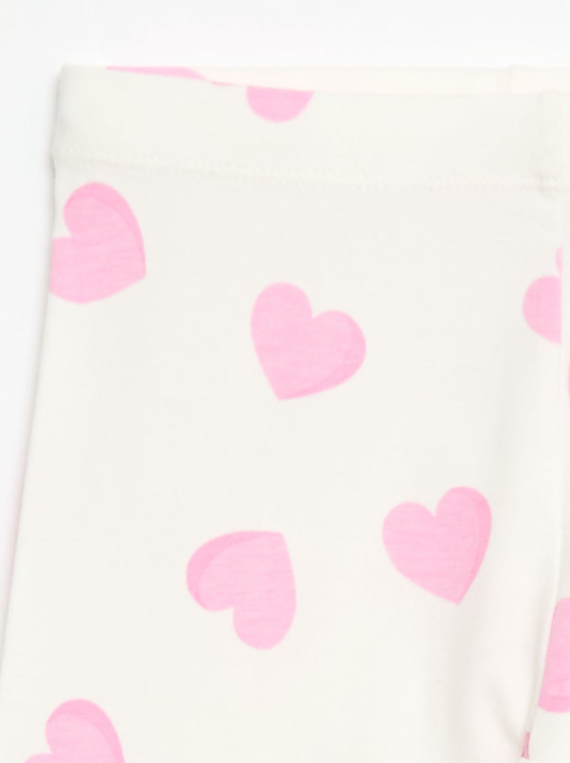 Legging corto estampado Rosa - Kiabi