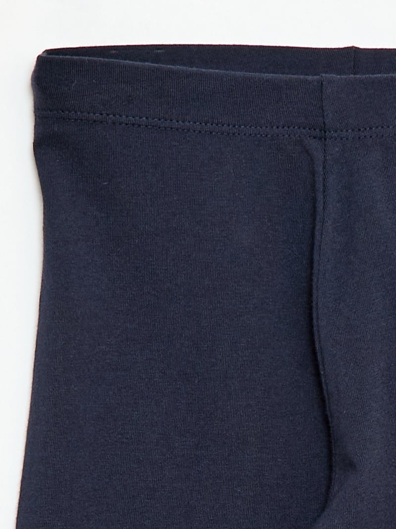 Legging corto liso Azul - Kiabi