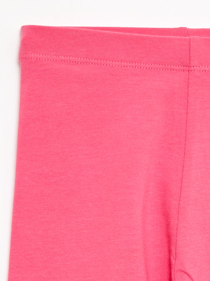 Legging corto liso Rosa - Kiabi