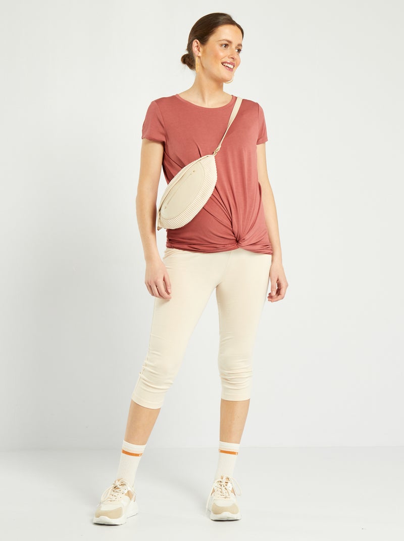 Legging corto premamá crudo - Kiabi