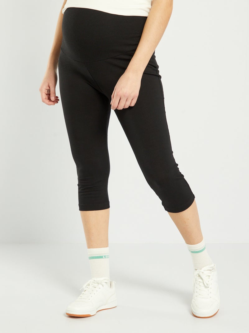 Legging corto premamá Negro - Kiabi