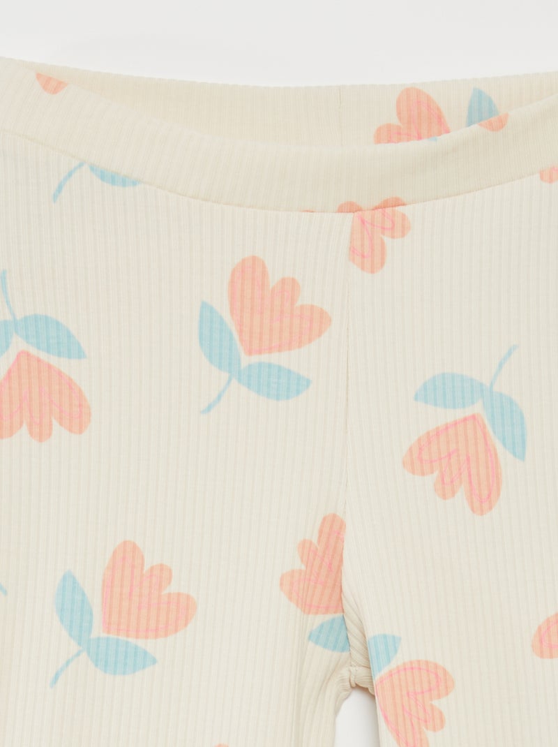 Legging de canalé BLANCO - Kiabi