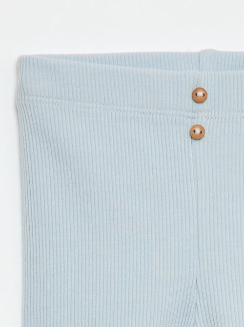 Legging de canalé con botones - Kiabi