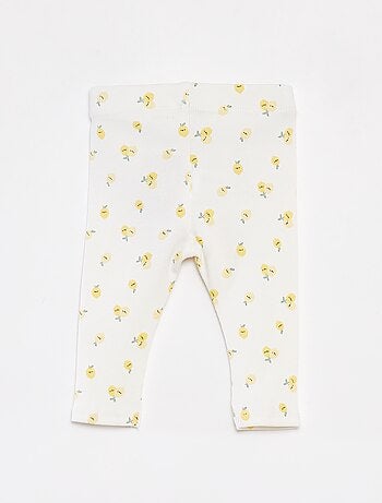 Legging de canalé con botones