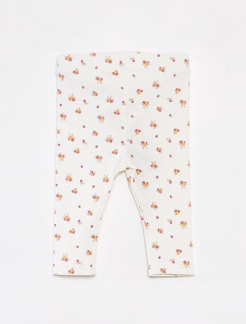 Legging de canalé con botones