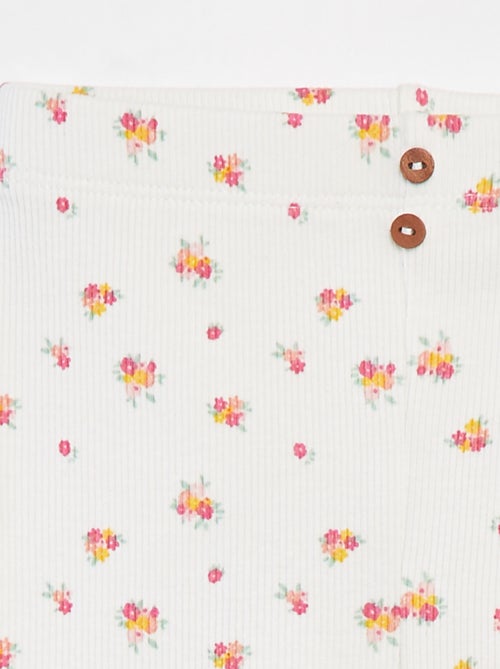 Legging de canalé con botones - Kiabi