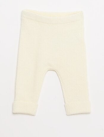 Legging de canalé con botones