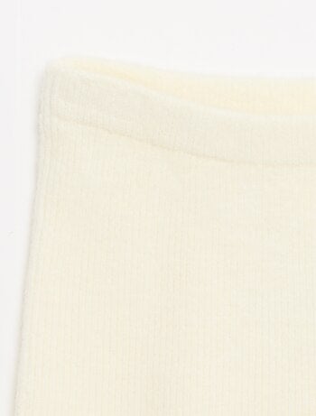 Legging de canalé con botones
