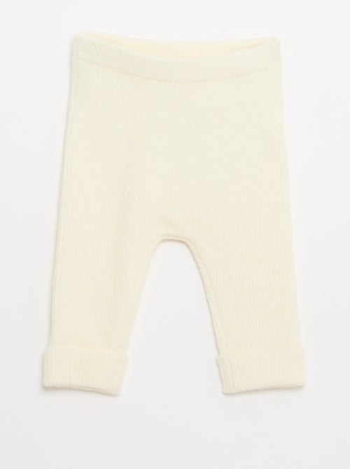 Legging de canalé con botones - Kiabi