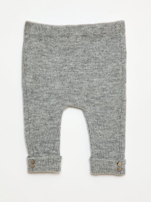 Legging de canalé con botones - Kiabi