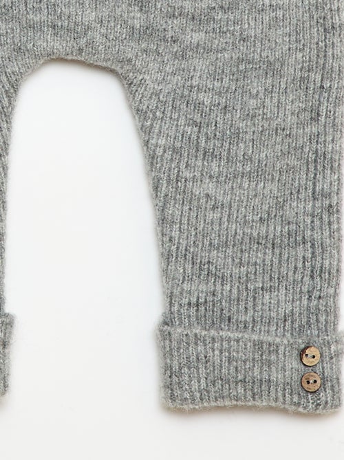 Legging de canalé con botones - Kiabi