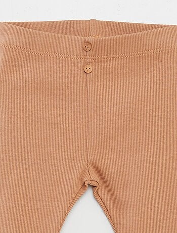 Legging de canalé con botones