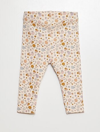Legging de canalé con botones