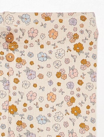 Legging de canalé con botones