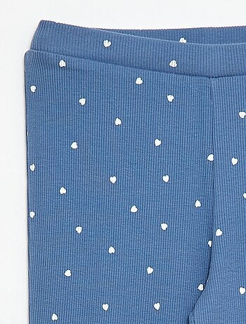 Legging de canalé con estampado