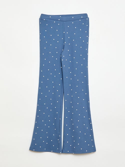 Legging de canalé con estampado - Kiabi