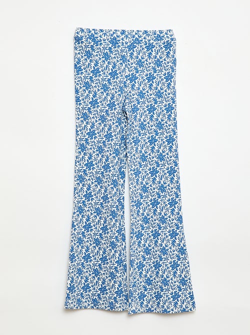 Legging de canalé con estampado - Kiabi Legging de canalé con estampado - Kiabi