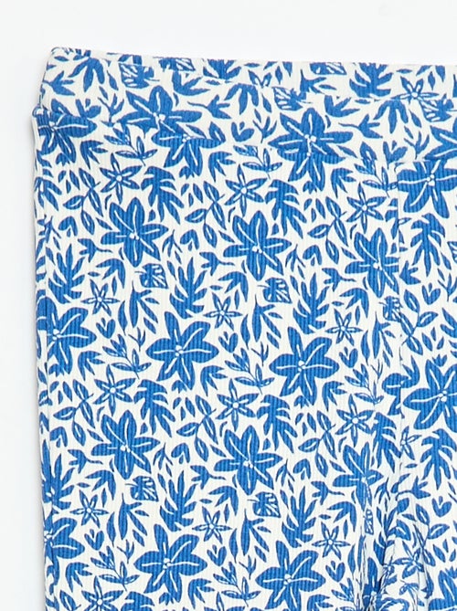 Legging de canalé con estampado - Kiabi Legging de canalé con estampado - Kiabi