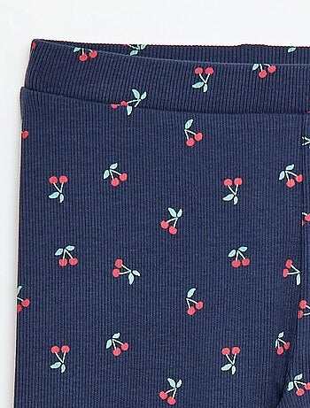 Legging de canalé con estampado