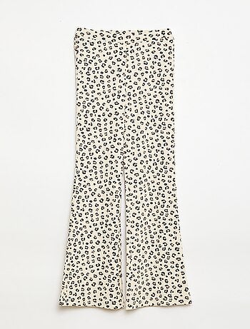 Legging de canalé con estampado