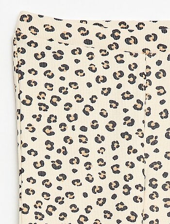 Legging de canalé con estampado