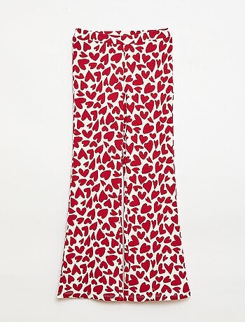 Legging de canalé con estampado