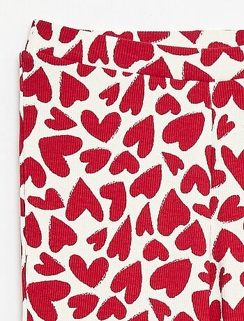 Legging de canalé con estampado