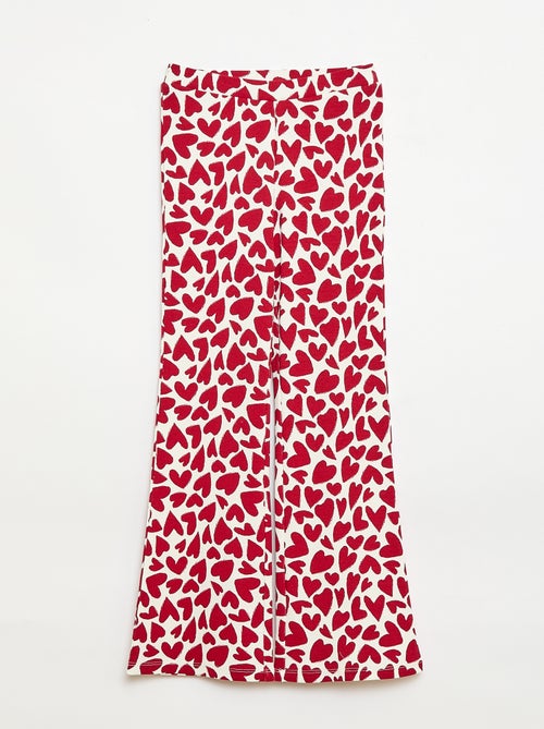 Legging de canalé con estampado - Kiabi