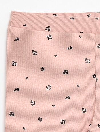 Legging de canalé con estampado